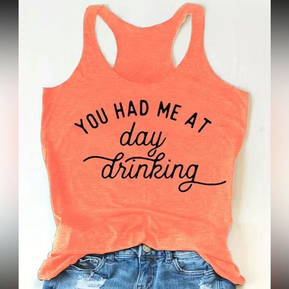 🎄Day Drinking Racerback Tank Top - Picture 1 of 3